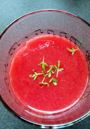 A picture of multi vitamin smoothie.