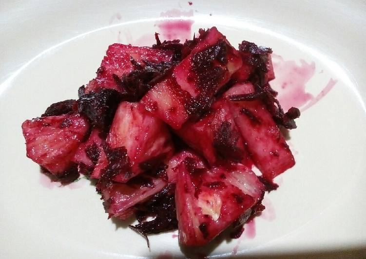 Pineapple and beetroot salad
