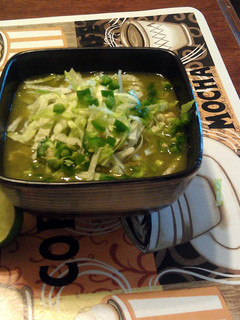 A picture of Pozole Verde.