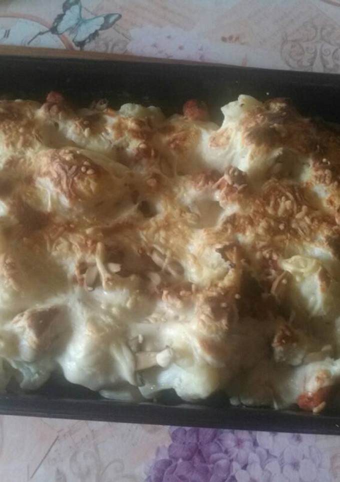 Una foto de Coliflor Gratinado