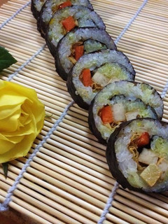 Hình của món Xôi cuộn.