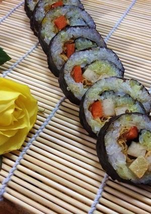 Hình của món Xôi cuộn.
