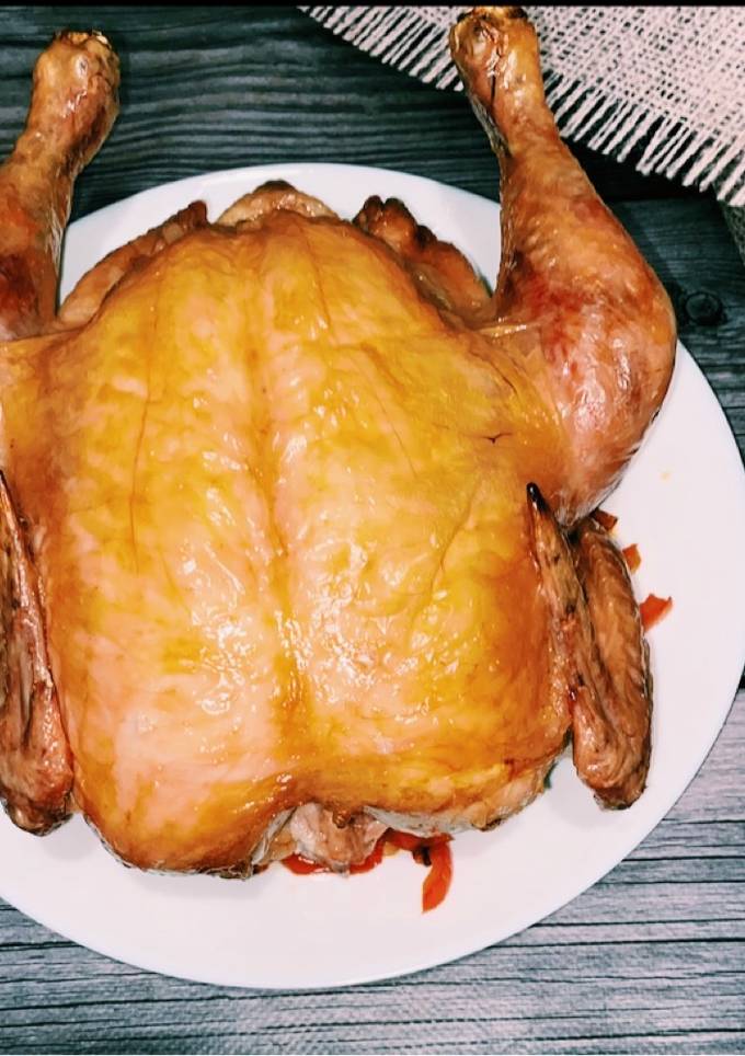 Курица на соли в духовке
