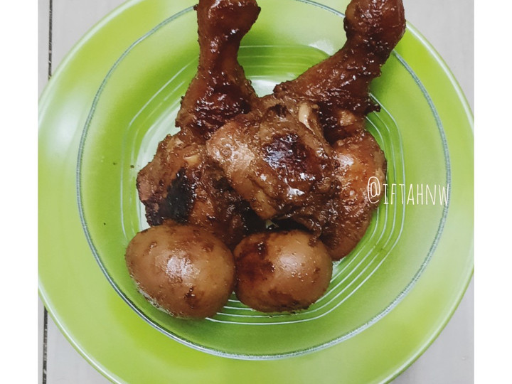 Resep Ayam telur bacem panggang yang Lezat Sekali