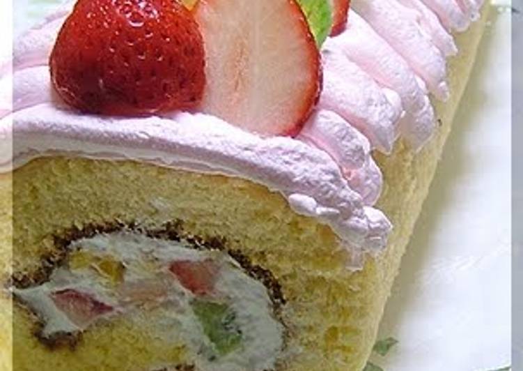 Recipe of Homemade Easy Fluffy Fruit Roll Cake