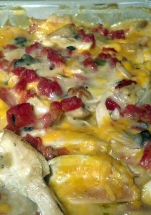 A picture of King Ranch Chicken.