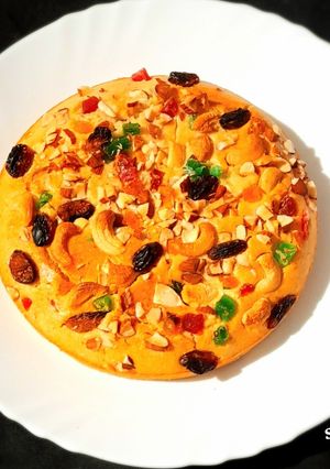 A picture of Nendran Banana Dry Fruit Cake.