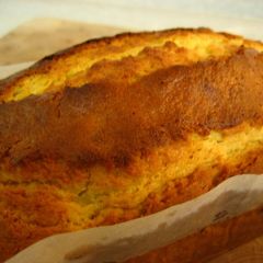 A picture of Maple Banana Bread With Pancake Mix For Breakfast.