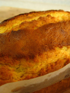 A picture of Maple Banana Bread With Pancake Mix For Breakfast.