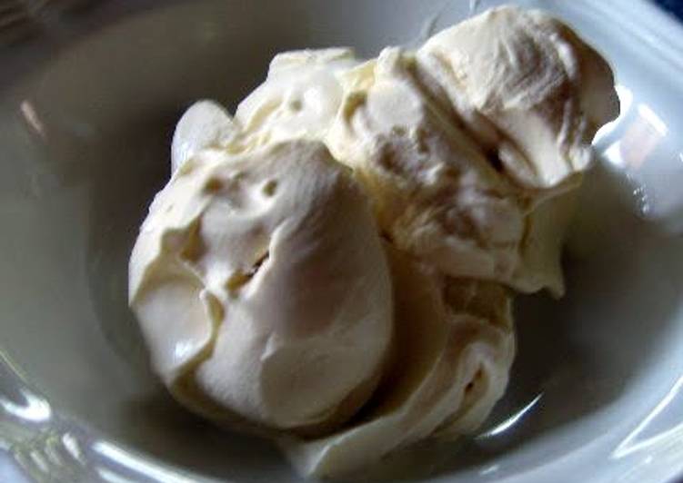 Steps to Prepare Ultimate Easy vanilla ice cream