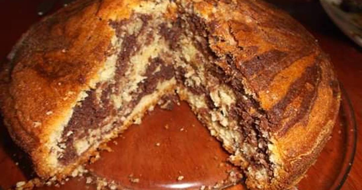 Simple Marble Cake Recipe (Moist) - Healthy Life Trainer