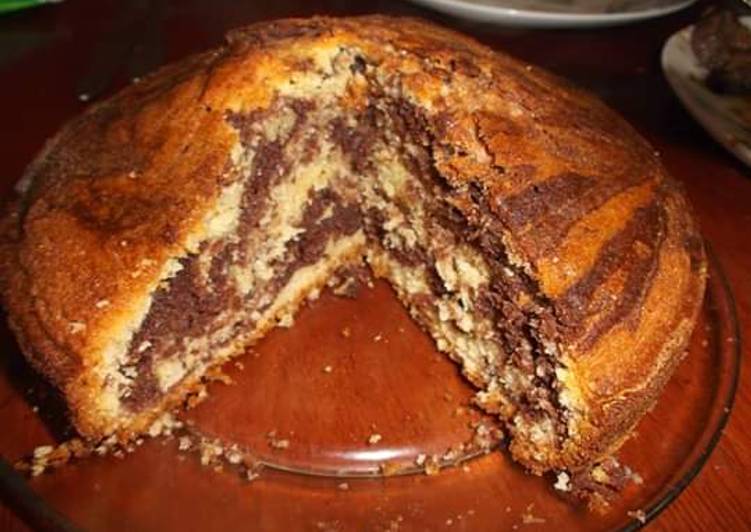 How to Make Super Quick Homemade Simple Marble Cake