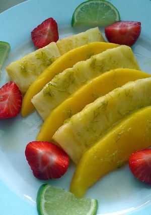 A picture of Vickys Mojito Fruit Salad GF DF EF SF NF.