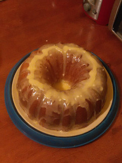 A picture of Glazed pound cake.