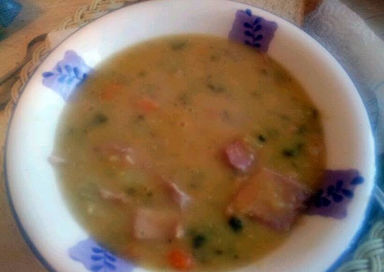 Recipe of Favorite lentil soup.