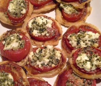 How To Make Recipe Tomato tart with goat cheese  pesto Restaurant Style