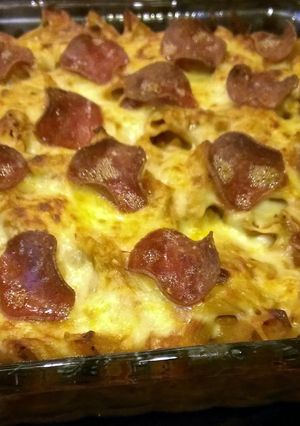 A picture of Pizza Pasta.