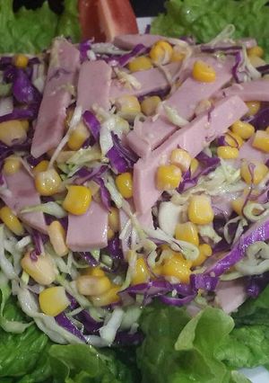 Hình của món Salad bắp cải trộn mè.