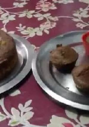 A picture of Wheat flour Choco carrot cake.