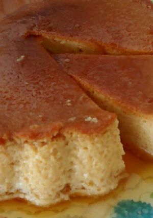 Una foto de Flan de huevo en horno