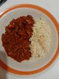 Bistec en salsa de tomate guaje asado