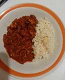 Bistec en salsa de tomate guaje asado