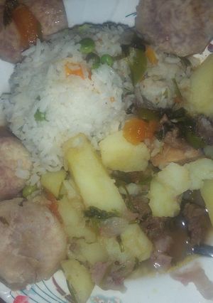 A picture of Rice with nduma.
