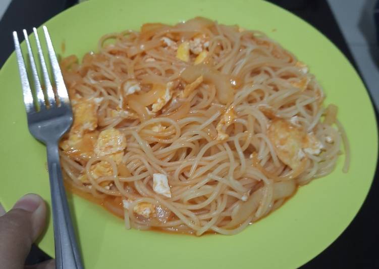 Cara Bikin Spaghetti Asam Pedas Anti Gagal