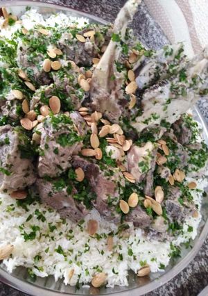صورة لوصفة منسف لحمه 🥩🥩🥩