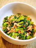 Chrysanthemum Greens with Tuna and Bonito Flakes
