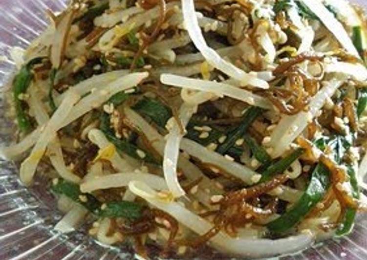 How to Make Tasty Umami-Rich Mozuku Seaweed and Bean Sprout Namul