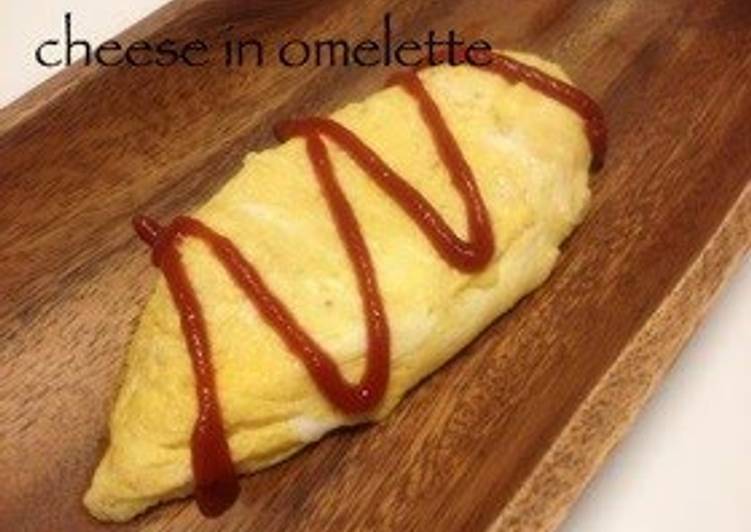 How to Cook Delicious Melted cheese omelette