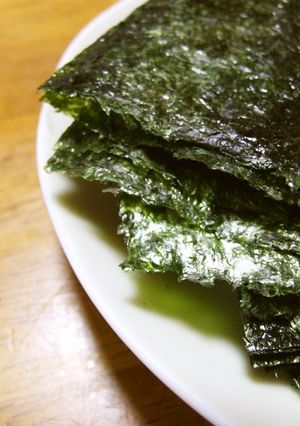A picture of With a Little Effort Korean-Style Sushi Seaweed for Hand Rolls.