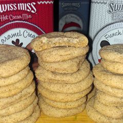 A picture of Soft and thick snickerdoodles.