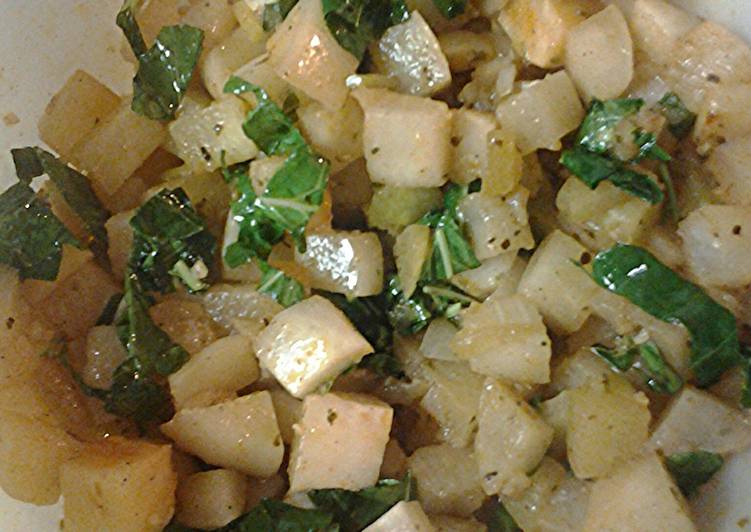 Kohlrabi and turnips