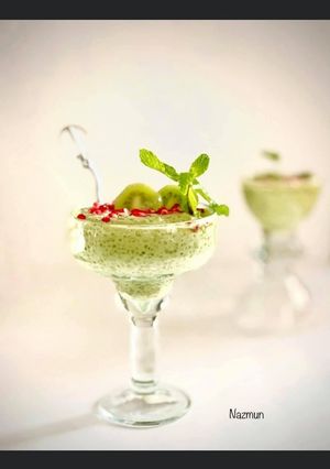Green Tea Matcha Chia Pudding রেসিপির প্রধান ছবি