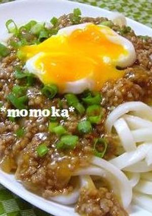 A picture of Sweet and Salty Pork Udon Noodles.