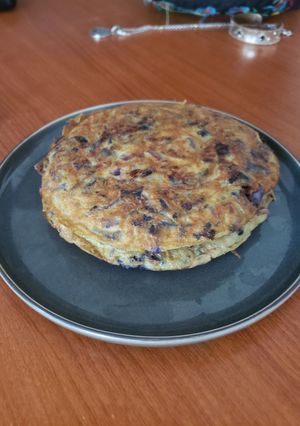 Una foto de Tortilla de Repollo Rojo