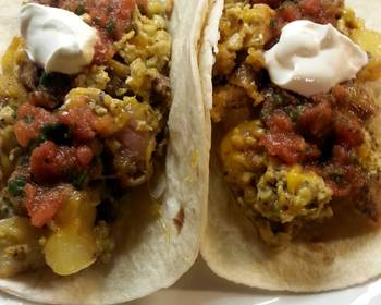 Best Recipe Cheesey Brunch Burritos Delicious Perfect