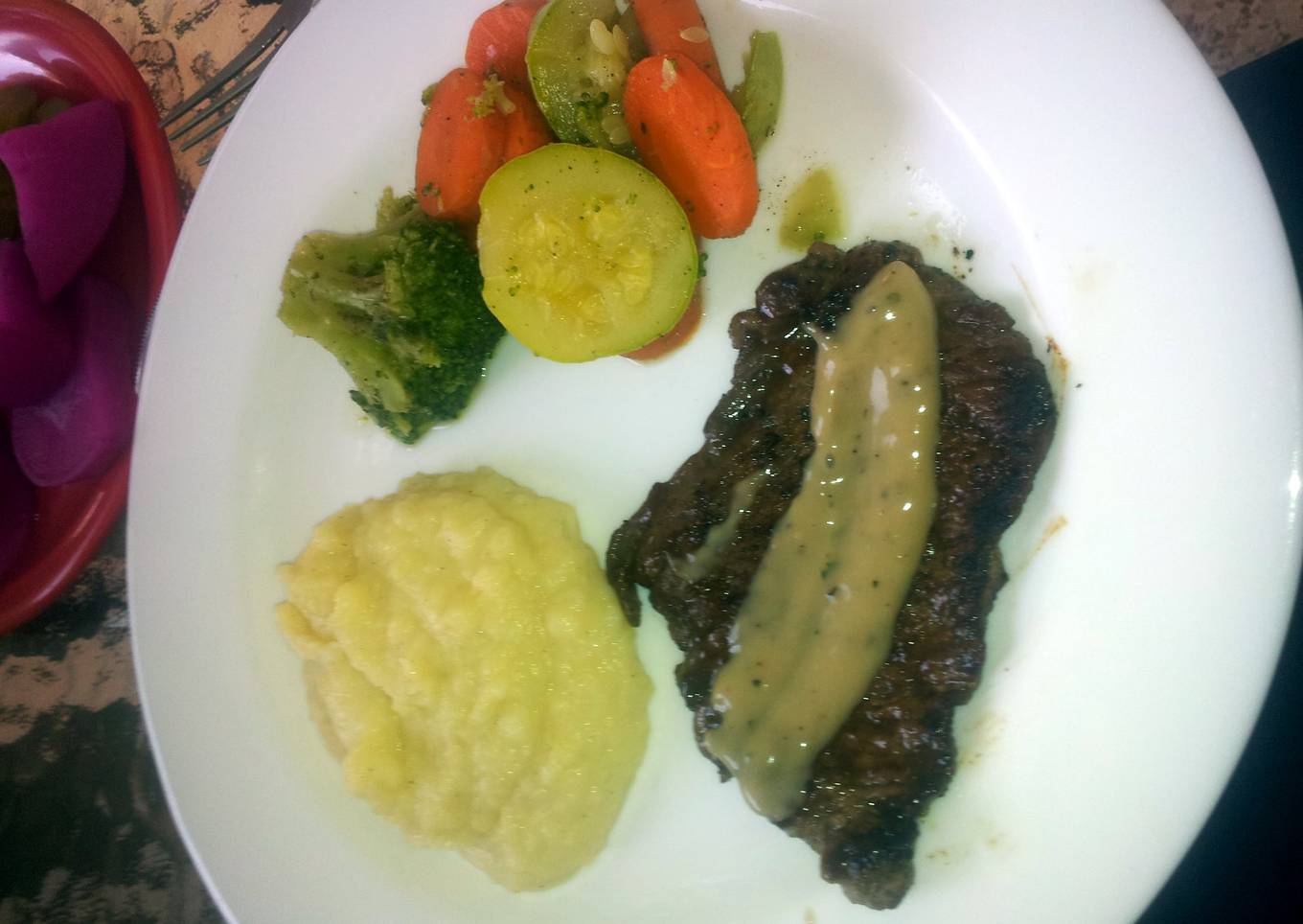 chicken or meat steak sauce (topping)