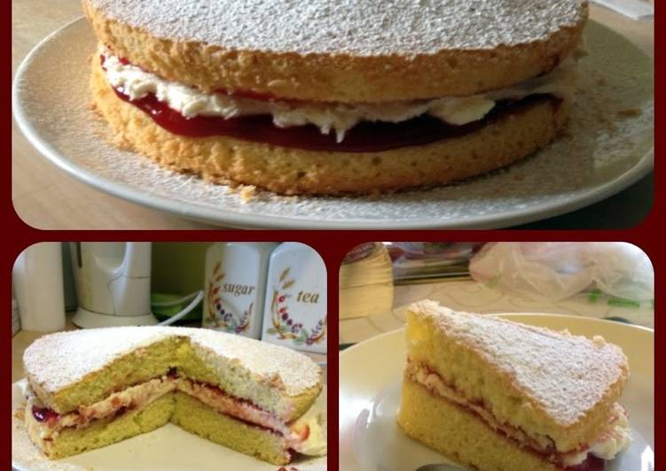 Easiest Way to Make Super Quick Homemade Easy all in one victoria sponge