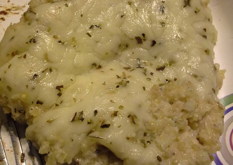 Steps to Prepare Super Quick Homemade Cauliflower, Quinoa and Cheese Casserole