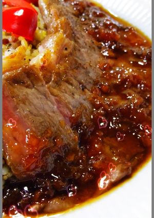 A picture of A Chef's Recipe for Umeboshi Flavored Hamburger & Steak Sauce.