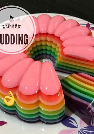 Foto resep Rainbow Pudding🌈🍮