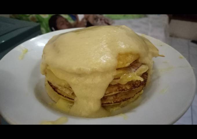 Panduan Memasak Resep Pancake saus kacang teplon simple