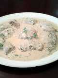 Pork Medallions in a Mustard Apple Brandy Green Peppercorn Sauce