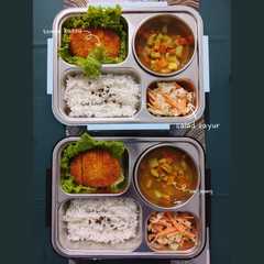 รูปของ Bekal Kari Jepang dan Tempe Katsu Simple