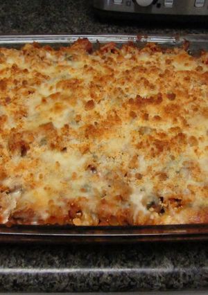 A picture of Delicious Pasta Layer Bake.