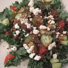 A picture of Kale and grain salad.