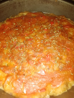 Una foto de Matambre vegano a la pizza